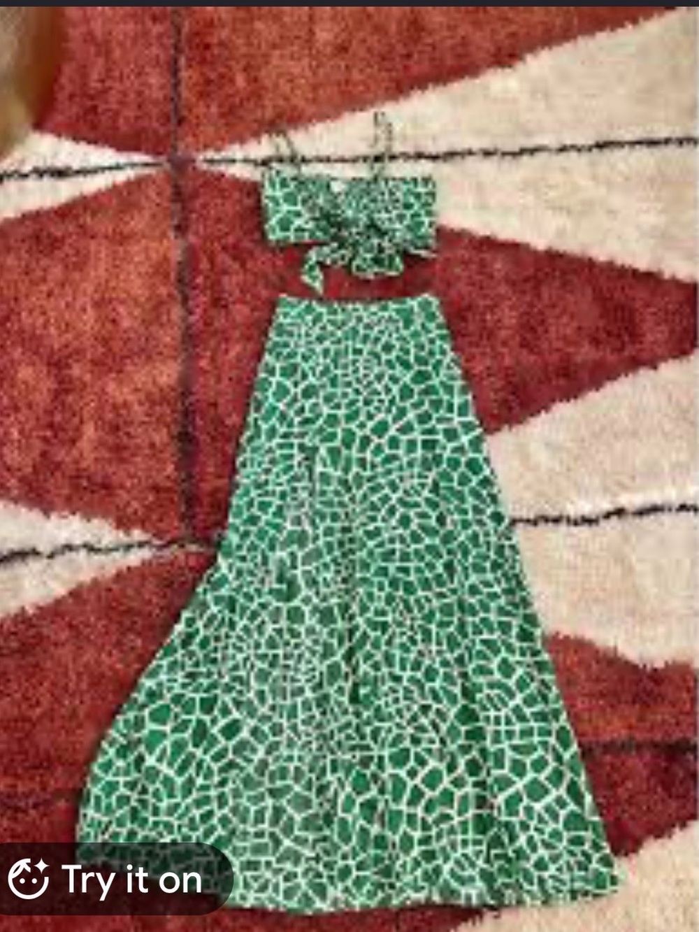 XIX Palms skirt and top size small